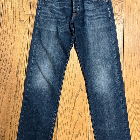 Lucky Brand 221 Straight Selvedge Jeans Denim Dark Wash Mens Size 34x31 Cotton - Picture 2 of 12